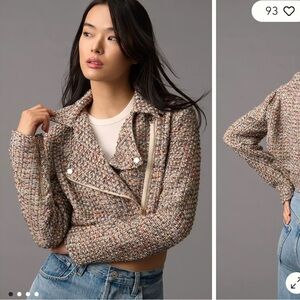 NWT Bishop And Young Emile Moto Jacket XS ANTHROPOLOGIE $170